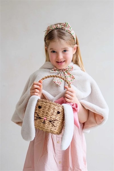Mimi & Lula Easter Bunny Basket Hasır Çanta Çok Renkli