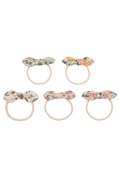 Mimi & Lula Floral Bow 5’li Lastik Toka Çok Renkli