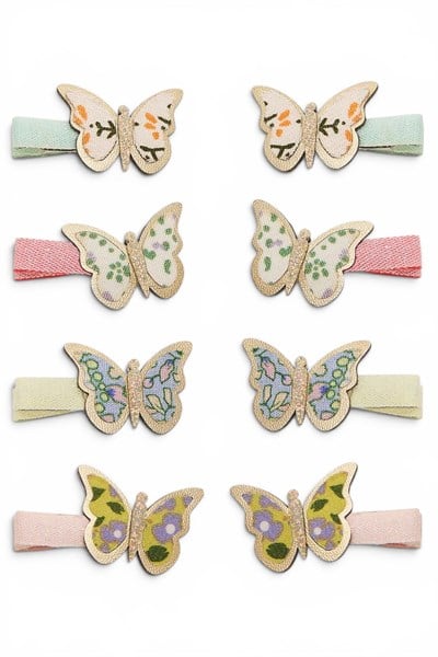 Mimi & Lula Floral Butterfly Mini 8li Toka Çok Renkli