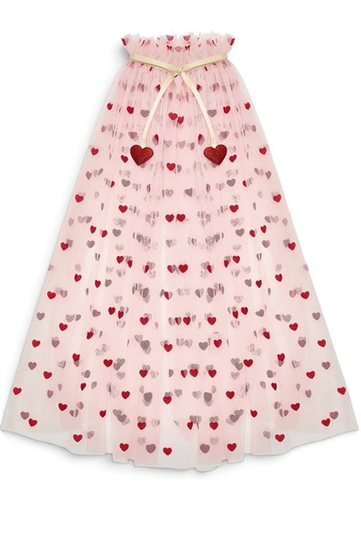 Mimi & Lula Heart Print Pelerin Çok Renkli