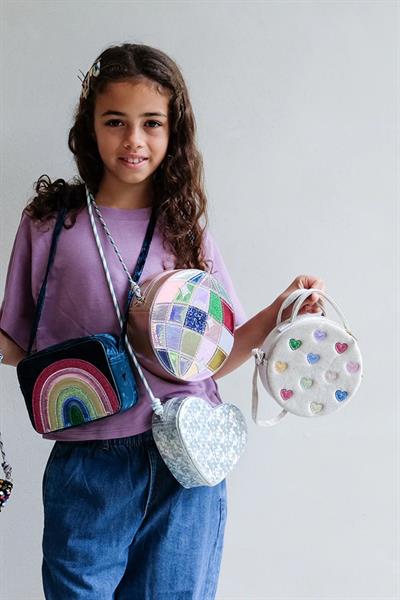 Mimi & Lula Jazzy Hearts Velvet Çanta Çok Renkli