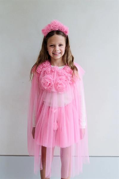 Mimi & Lula / Pink Ruffle Flower Pelerin Çok Renkli