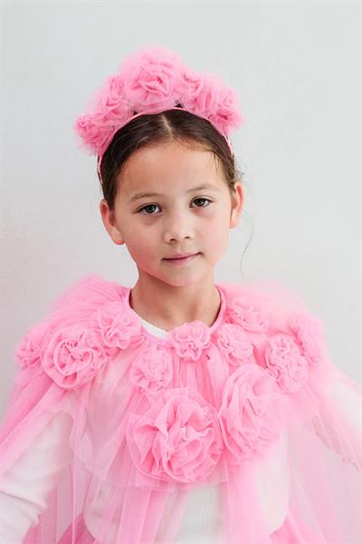 Mimi & Lula / Pink Ruffle Flower Taç Çok Renkli