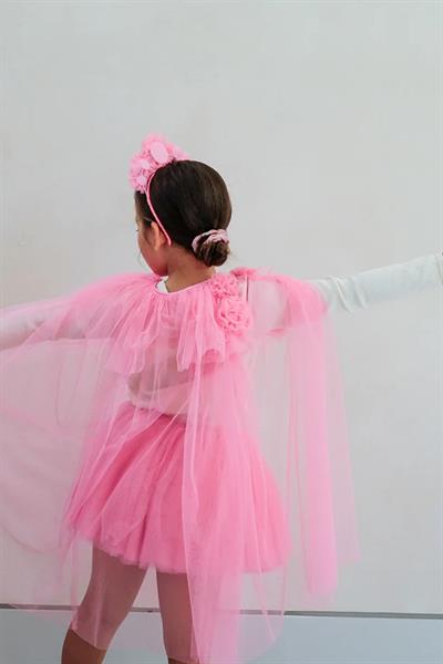 Mimi & Lula / Pink Ruffle Flower Taç Çok Renkli