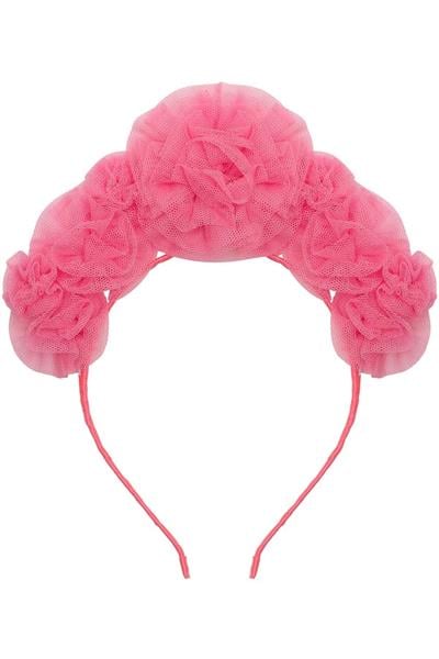 Mimi & Lula / Pink Ruffle Flower Taç Çok Renkli