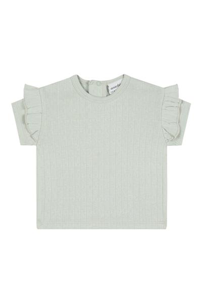 Mint Jakar Fırfırlı T-shirt Yeşil