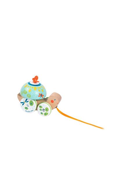 Moulin Roty / Ahşap Çek Çek Kaplumbağa Çok Renkli
