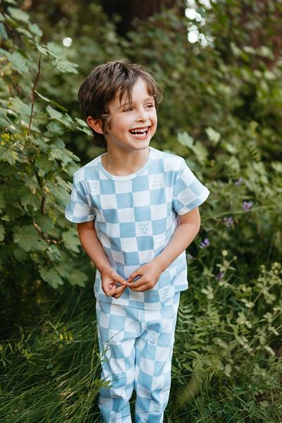 No Bad Days Kısa Kollu Pijama Takımı Mavi
