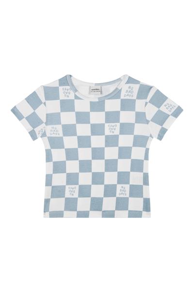 No Bad Days Kısa Kollu Pijama Takımı Mavi