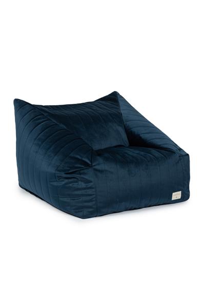 Nobodinoz / Puf, Chelsea Velvet Mavi