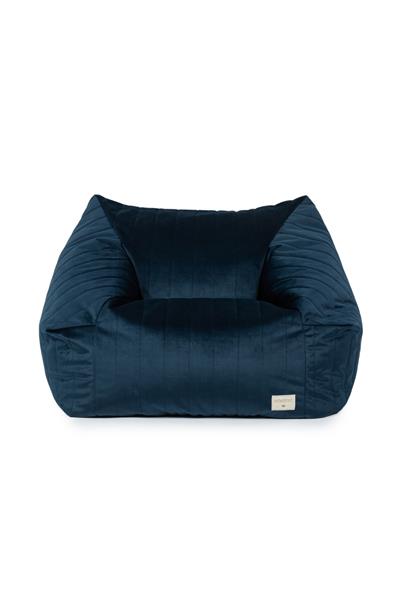Nobodinoz / Puf, Chelsea Velvet Mavi