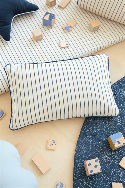 Nobodinoz / Yastık, Jazz, Blue Thin Stripes Std