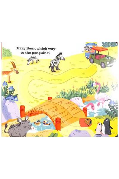 Nosy Crow / Bizzy Bear - Find and Follow At the Zoo Çok Renkli
