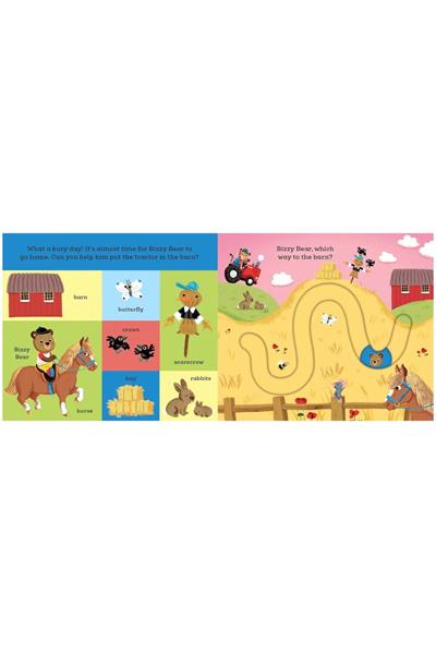 Nosy Crow /BIZZY BEAR -  Find and Follow On the Farm Çok Renkli