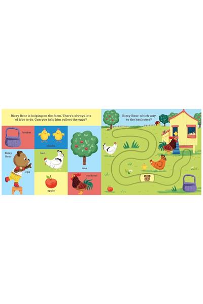 Nosy Crow /BIZZY BEAR -  Find and Follow On the Farm Çok Renkli