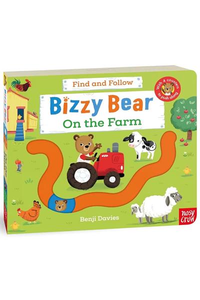 Nosy Crow /BIZZY BEAR -  Find and Follow On the Farm Çok Renkli