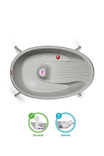 OKBABY BELLA ÇİFT YÖNLÜ BANYO KÜVETİ/GRİ Gri