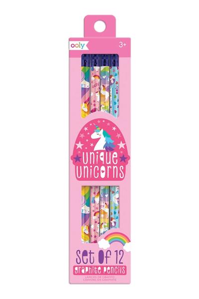 Ooly 12li Silgili Kurşun Kalem - Unique Unicorns Çok Renkli