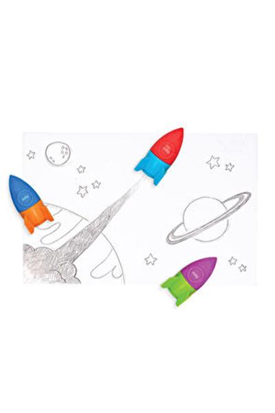 Ooly Blast Off Silgi & Kalemtraş - Mor Çok Renkli