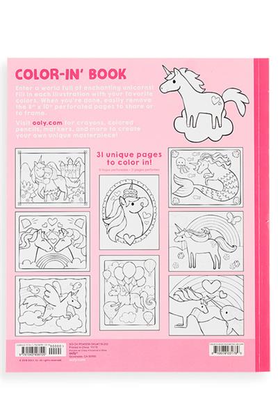 Ooly Boyama Kitabı - Enchanting Unicorns Çok Renkli