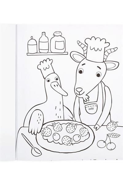 Ooly Boyama Kitabı - Little Farm Animals Çok Renkli