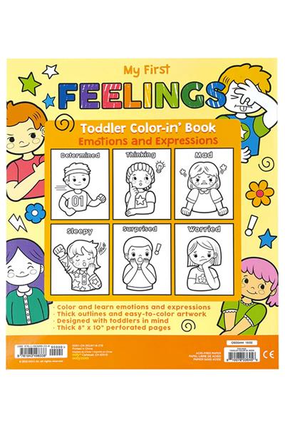 Ooly Boyama Kitabı - My First Feelings Çok Renkli