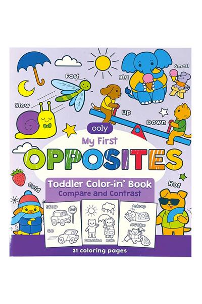 Ooly Boyama Kitabı - My First Opposites Çok Renkli