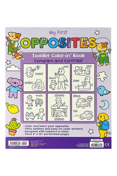 Ooly Boyama Kitabı - My First Opposites Çok Renkli