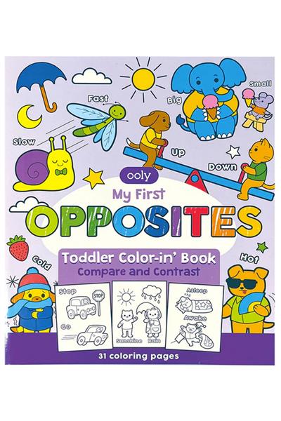 Ooly Boyama Kitabı - My First Opposites Çok Renkli