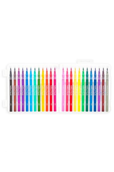 Ooly Brilliant Brush Fırça Uçlu 24lü Keçeli Kalem Çok Renkli