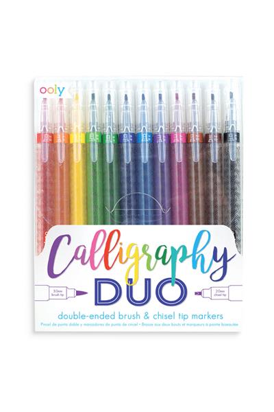 Ooly Calligraphy Duo Çift Uçlu 12li Kaligrafi Kalemi Çok Renkli