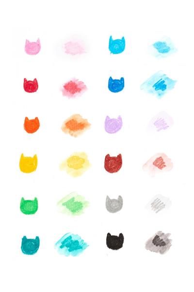 Ooly Cat Parade Sulu Boya Efektli 12li Jel Boya Kalemi Çok Renkli