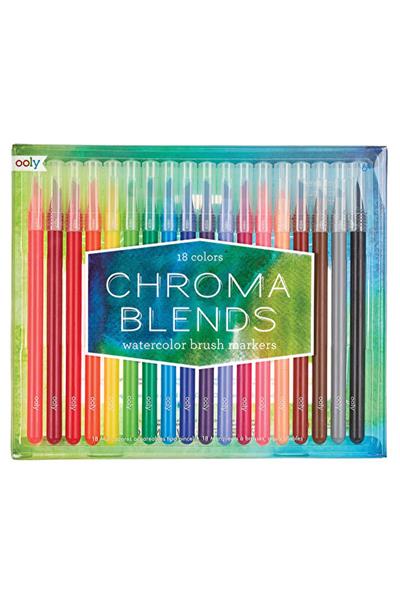 Ooly Chroma Blends Fırça Uçlu 18li Çok Amaçlı Kalem Çok Renkli