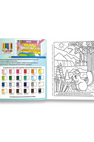 Ooly Color By Numbers Sayılarla Boyama Kitabı - Wonderful World Çok Renkli