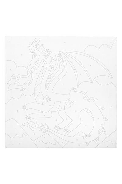 Ooly Colorific Canvas Sayılarla Boyama - Fantastic Dragon Çok Renkli