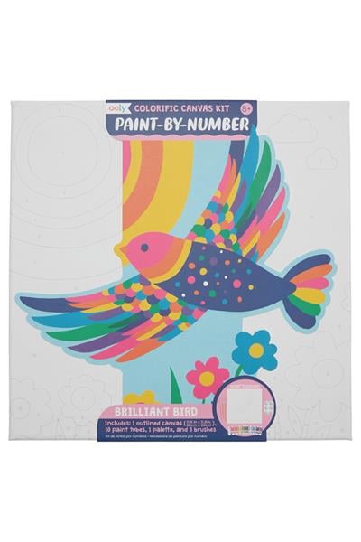 Ooly Colorific Canvas Sayılarla Boyama - Brilliant Bird Çok Renkli