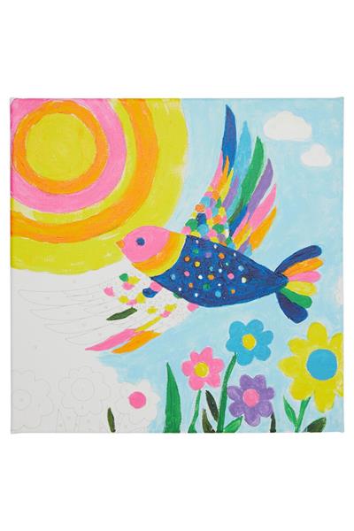 Ooly Colorific Canvas Sayılarla Boyama - Brilliant Bird Çok Renkli