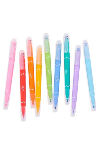 Ooly Confetti Stamp Çift Uçlu 9lu Keçeli Kalem Çok Renkli
