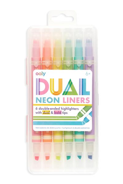 Ooly Dual Çift Uçlu Neon 6lu Highlighter Çok Renkli