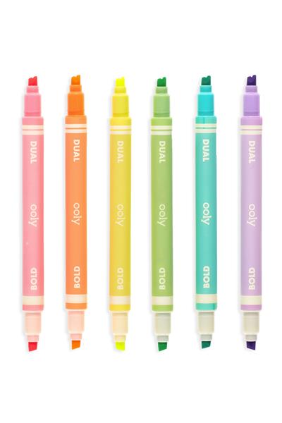 Ooly Dual Çift Uçlu Neon 6lu Highlighter Çok Renkli