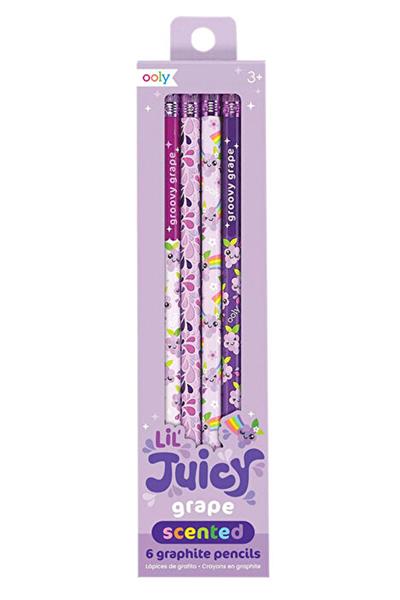 Ooly Lil Juicy Üzüm Kokulu 6lı Kurşun Kalem Seti Çok Renkli