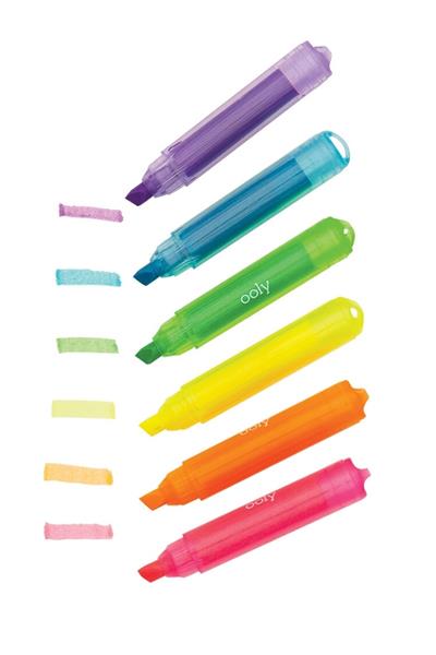 Ooly Mini Monster Kokulu Neon 6lı Highlighter Çok Renkli