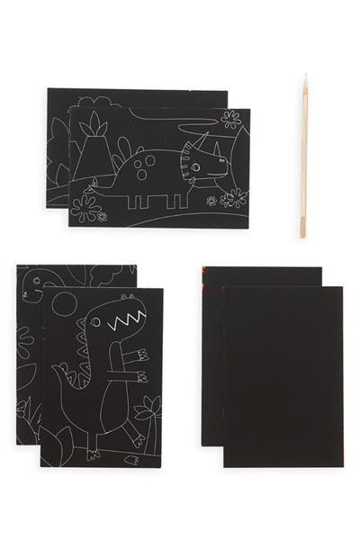 Ooly Mini Scratch & Scribble - Dino Days Çok Renkli