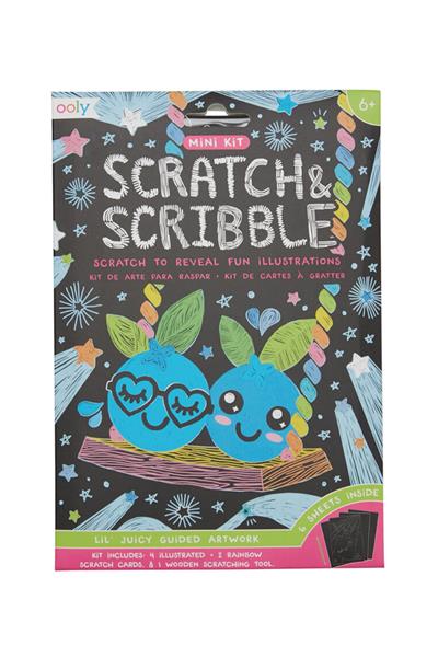 Ooly Mini Scratch & Scribble - Lil Juicy Çok Renkli