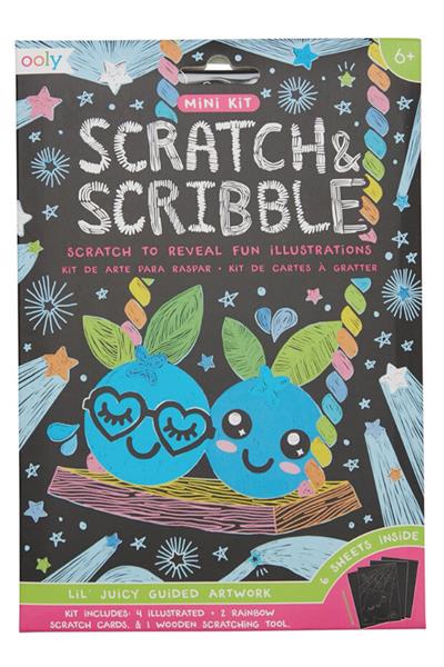 Ooly Mini Scratch & Scribble - Lil Juicy Çok Renkli