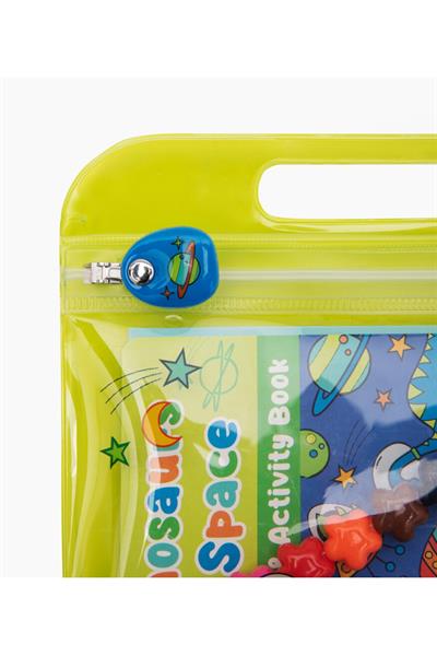Ooly Mini Traveler Boyama & Aktivite Çantası - Dinosaurs in Space Çok Renkli