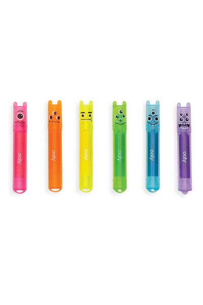 Ooly Monster Mini Kokulu 6lı Highlighter Çok Renkli