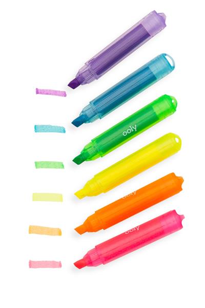 Ooly Monster Mini Kokulu 6lı Highlighter Çok Renkli