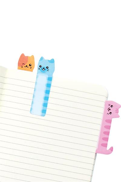 Ooly Note Pals Yapışkanlı Etiket Seti - Cat Parade Çok Renkli