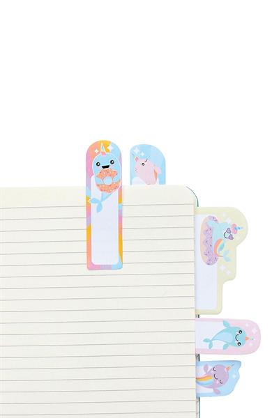Ooly Note Pals Yapışkanlı Etiket Seti - Nom Nom Narwhals Çok Renkli